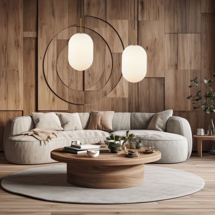 Luster na sajli ALIAS 1xE14/40W/230V pr. 24 cm zlatna