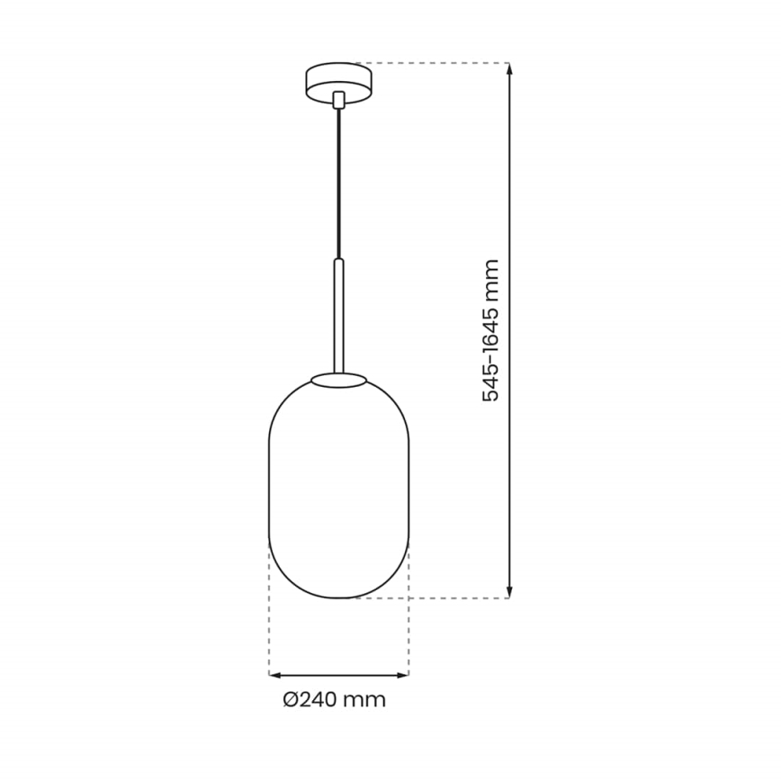 Luster na sajli ALIAS 1xE14/40W/230V pr. 24 cm zlatna