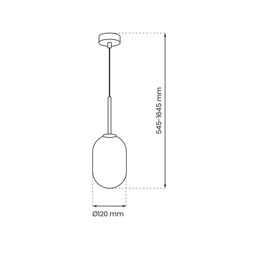 Luster na sajli ALIAS 1xG9/8W/230V pr. 12 cm zlatna