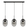 Luster na sajli ALIAS 3xE14/40W/230V crno/sivo