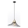 Luster na sajli ALURA 1xE27/60W/230V pr. 50 cm crno