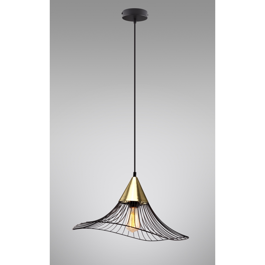 Luster na sajli ALURA 1xE27/60W/230V pr. 50 cm crno