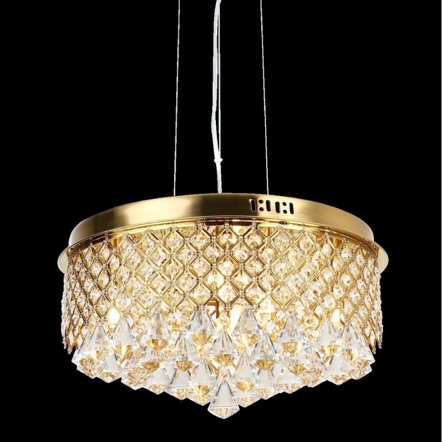 Luster na sajli AMAPOLI 7xG9/28W/230V pr. 45 cm zlatna