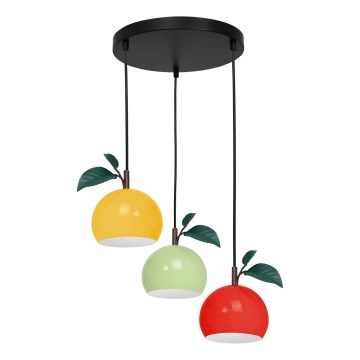 Luster na sajli APPLE 3xE27/15W/230V šarena