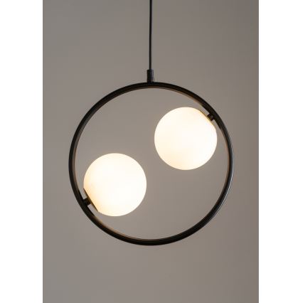 Luster na sajli AQUA 2xG9/12W/230V crno