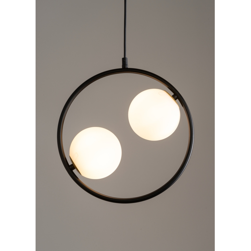 Luster na sajli AQUA 2xG9/12W/230V crno