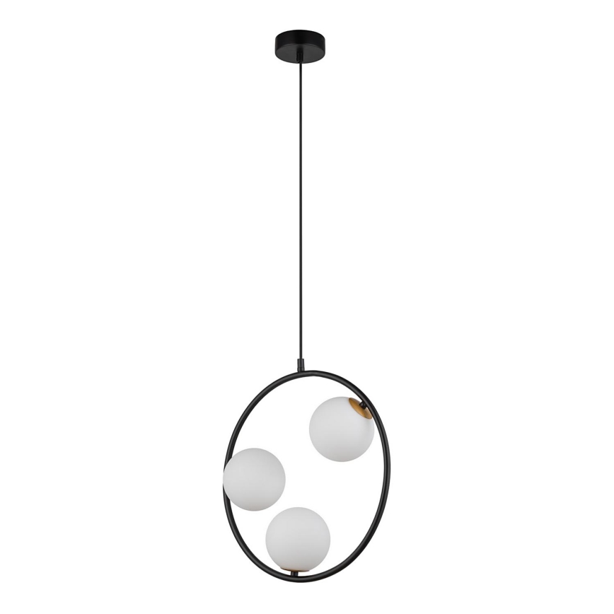 Luster na sajli AQUA 3xG9/12W/230V crno