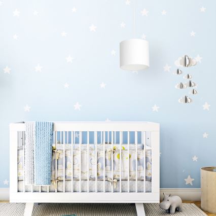 Luster na sajli ARDEN 1xE27/60W/230V pr. 18 cm bela
