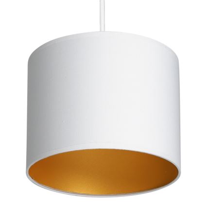 Luster na sajli ARDEN 1xE27/60W/230V pr. 18 cm bela/zlatna