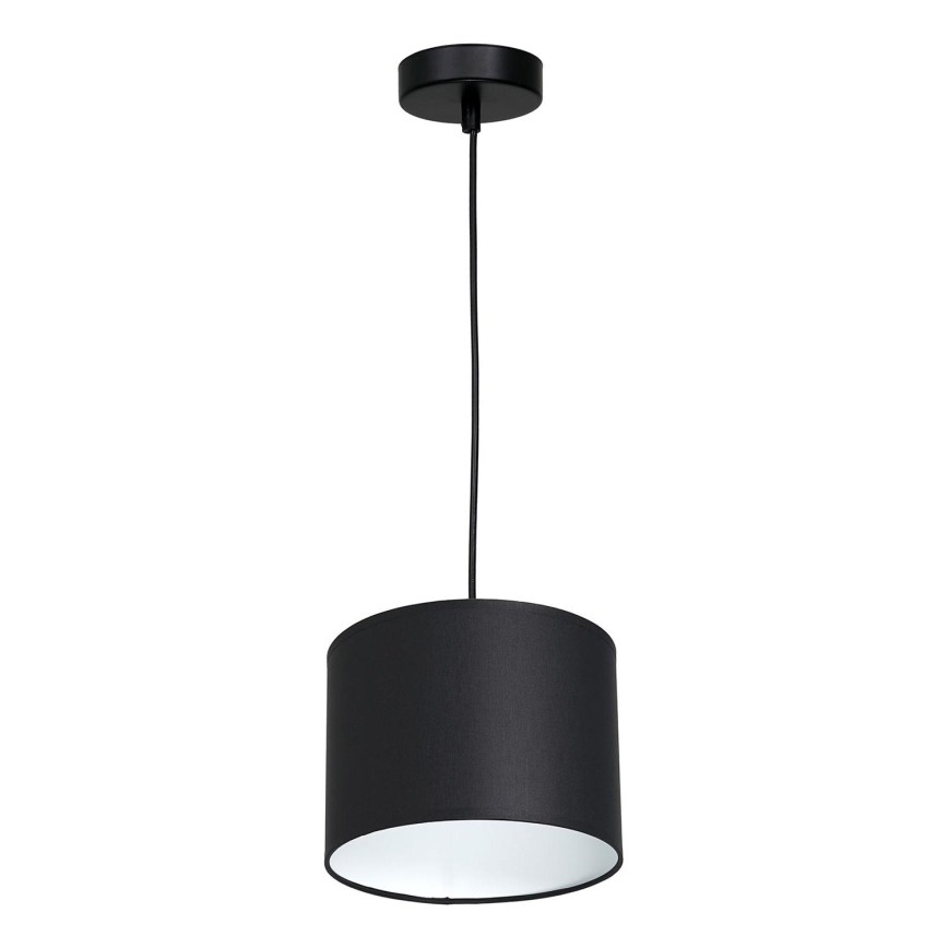 Luster na sajli ARDEN 1xE27/60W/230V pr. 18 cm crno/bela