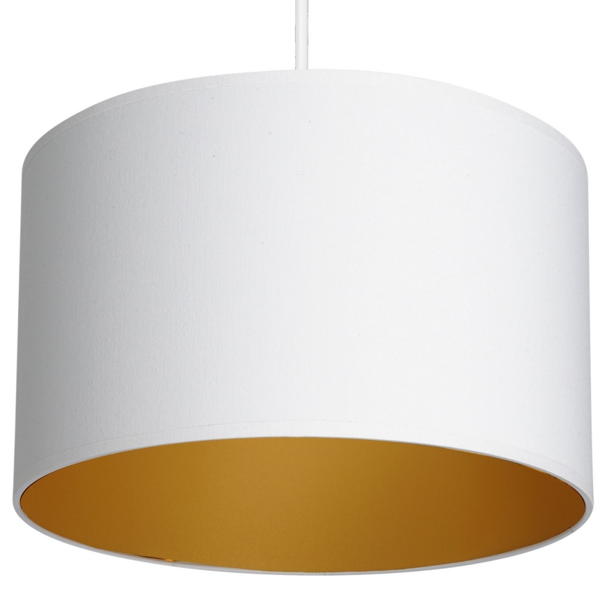 Luster na sajli ARDEN 1xE27/60W/230V pr. 25 cm bela/zlatna
