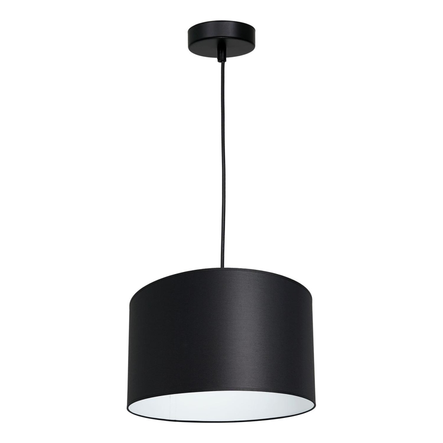 Luster na sajli ARDEN 1xE27/60W/230V pr. 25 cm crno/bela