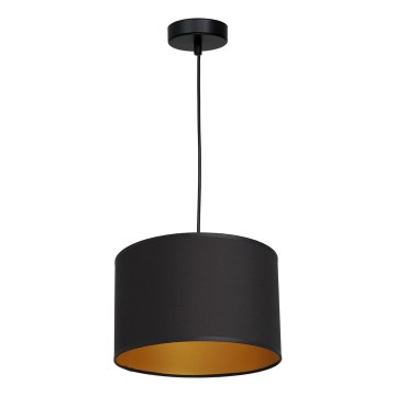 Luster na sajli ARDEN 1xE27/60W/230V pr. 25 cm crno/zlatna