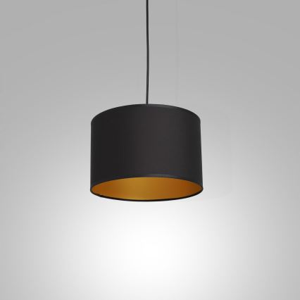 Luster na sajli ARDEN 1xE27/60W/230V pr. 25 cm crno/zlatna