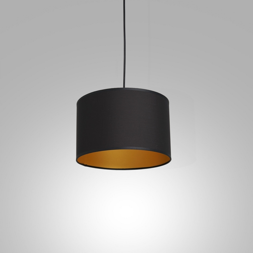 Luster na sajli ARDEN 1xE27/60W/230V pr. 25 cm crno/zlatna