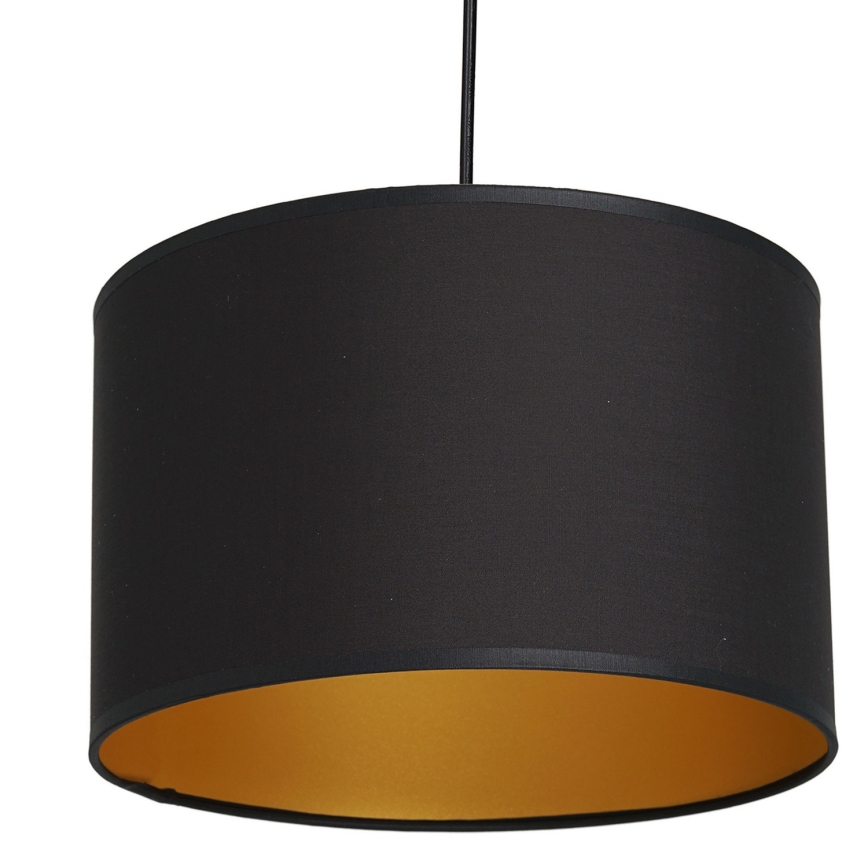 Luster na sajli ARDEN 1xE27/60W/230V pr. 25 cm crno/zlatna