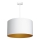 Luster na sajli ARDEN 1xE27/60W/230V pr. 40 cm bela/zlatna