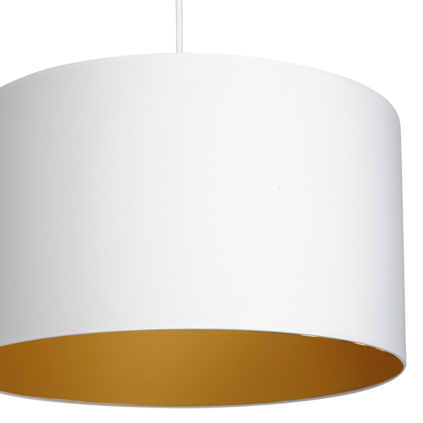 Luster na sajli ARDEN 1xE27/60W/230V pr. 40 cm bela/zlatna