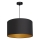 Luster na sajli ARDEN 1xE27/60W/230V pr. 40 cm crno/zlatna