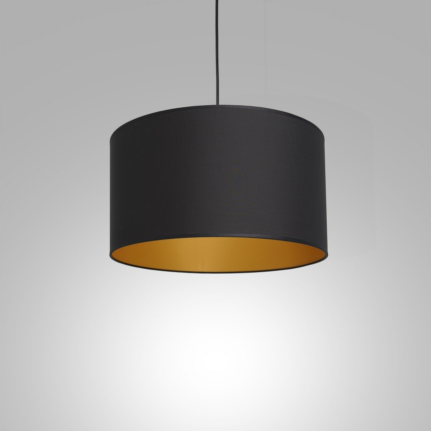 Luster na sajli ARDEN 1xE27/60W/230V pr. 40 cm crno/zlatna