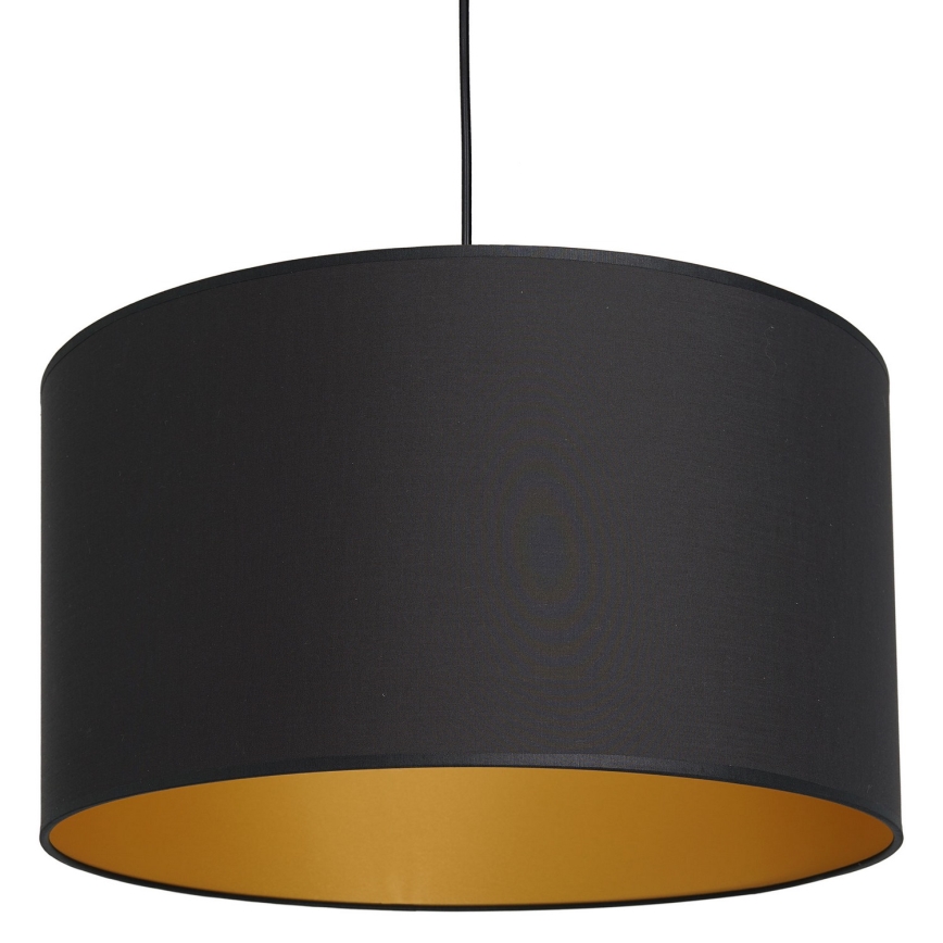 Luster na sajli ARDEN 1xE27/60W/230V pr. 40 cm crno/zlatna