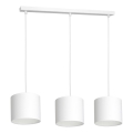 Luster na sajli ARDEN 3xE27/60W/230V bela