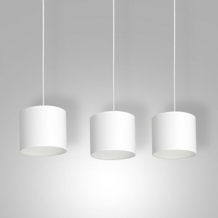 Luster na sajli ARDEN 3xE27/60W/230V bela