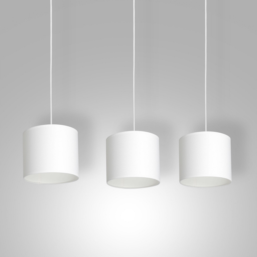 Luster na sajli ARDEN 3xE27/60W/230V bela