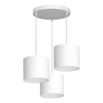 Luster na sajli ARDEN 3xE27/60W/230V bela