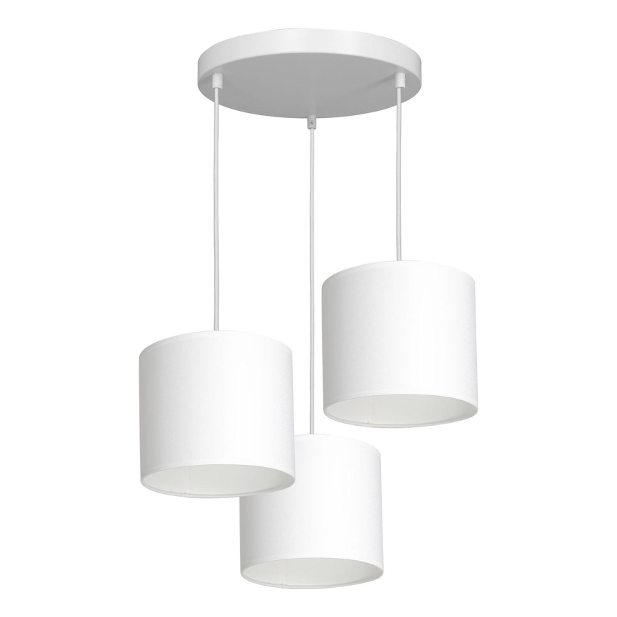 Luster na sajli ARDEN 3xE27/60W/230V bela