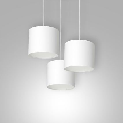 Luster na sajli ARDEN 3xE27/60W/230V bela