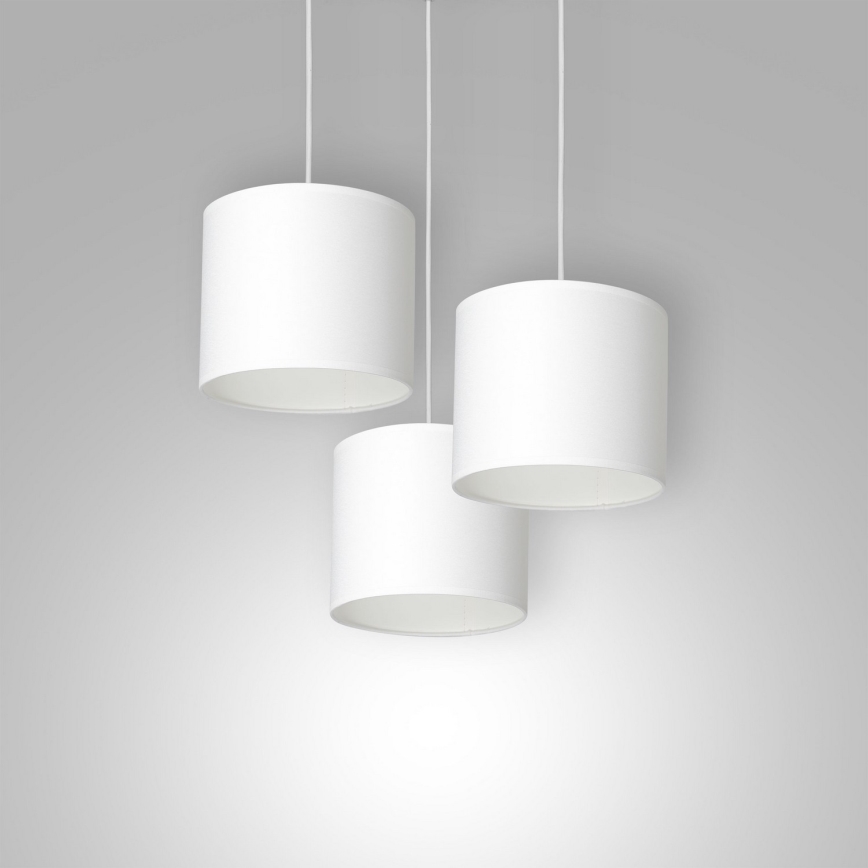 Luster na sajli ARDEN 3xE27/60W/230V bela