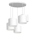 Luster na sajli ARDEN 5xE27/60W/230V bela