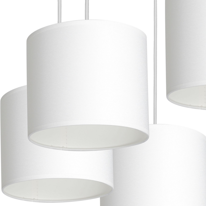 Luster na sajli ARDEN 5xE27/60W/230V bela