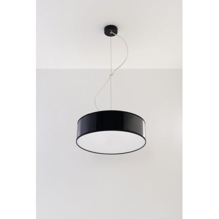Luster na sajli ARENA 35 2xE27/60W/230V crno