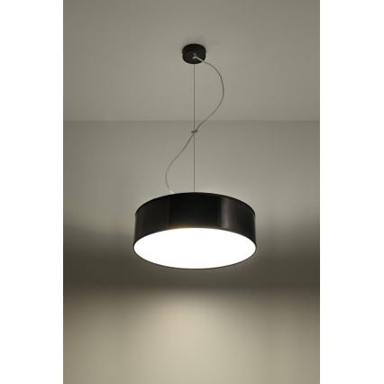 Luster na sajli ARENA 35 2xE27/60W/230V crno
