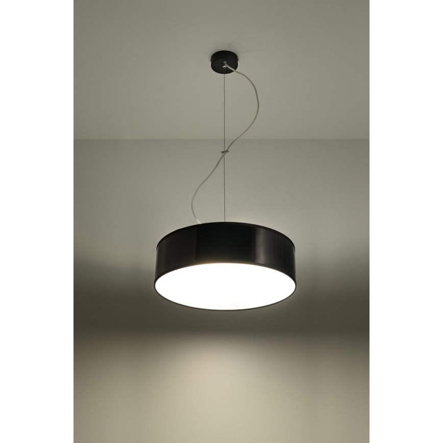 Luster na sajli ARENA 35 2xE27/60W/230V crno