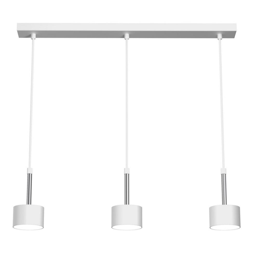 Luster na sajli ARENA 3xGX53/11W/230V bela/sjajni krom