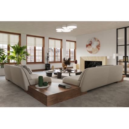 Luster na sajli ARENA 45 3xE27/60W/230V bela