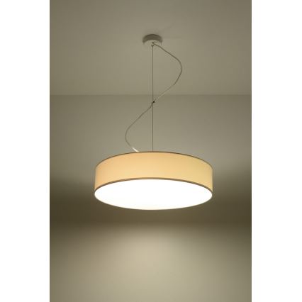 Luster na sajli ARENA 45 3xE27/60W/230V bela