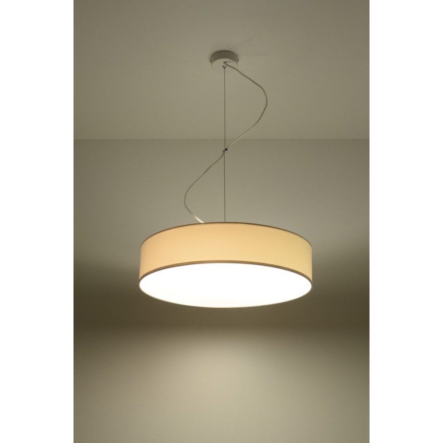 Luster na sajli ARENA 45 3xE27/60W/230V bela