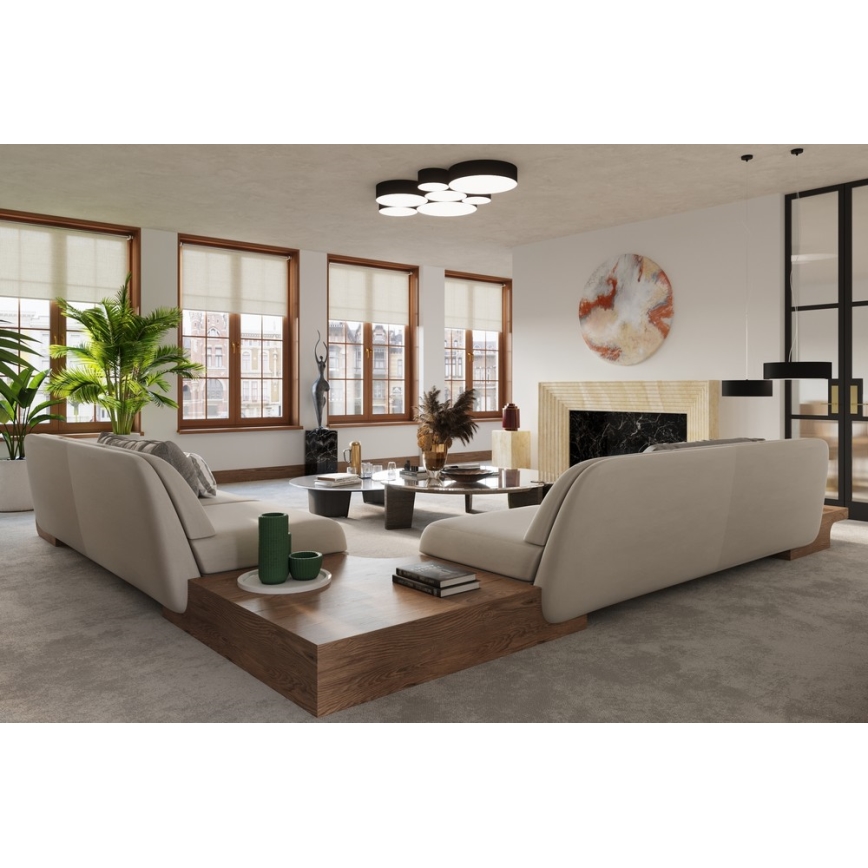 Luster na sajli ARENA 45 3xE27/60W/230V crno
