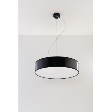 Luster na sajli ARENA 45 3xE27/60W/230V crno