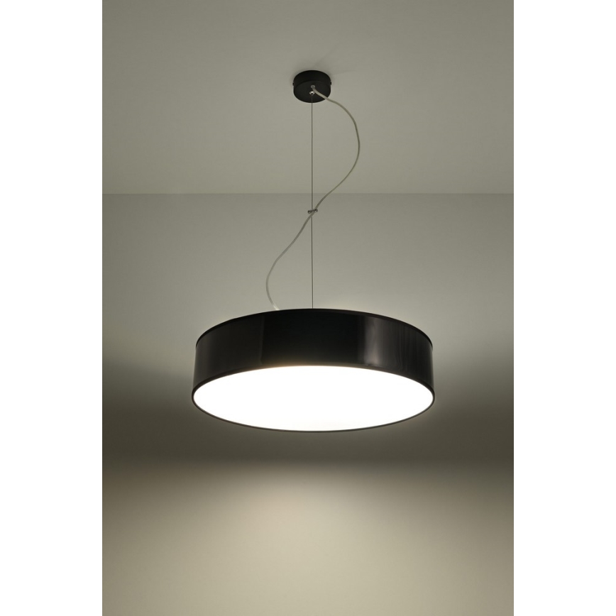 Luster na sajli ARENA 45 3xE27/60W/230V crno