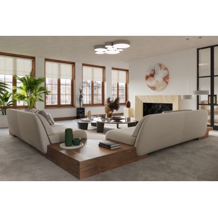 Luster na sajli ARENA 45 3xE27/60W/230V sivo