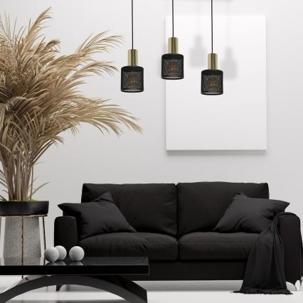 Luster na sajli ARES 3xE27/60W/230V