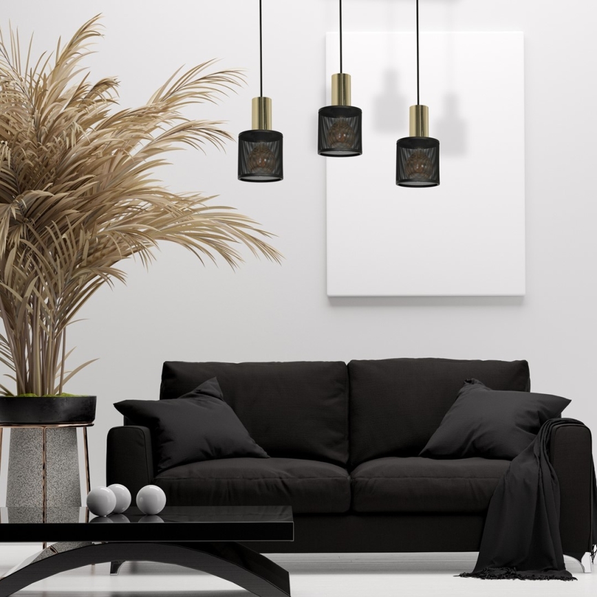 Luster na sajli ARES 3xE27/60W/230V