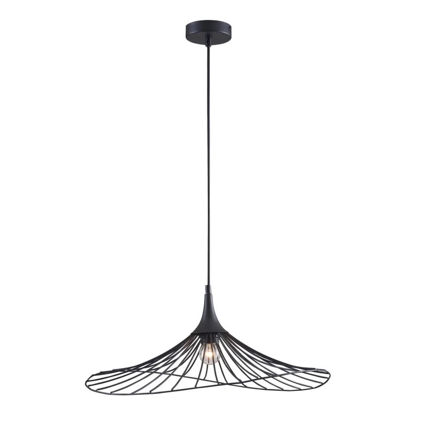 Luster na sajli ARIELLE 1xE27/20W/230V pr. 50 cm crno