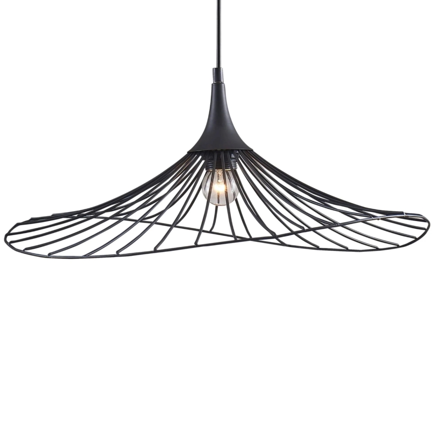 Luster na sajli ARIELLE 1xE27/20W/230V pr. 50 cm crno