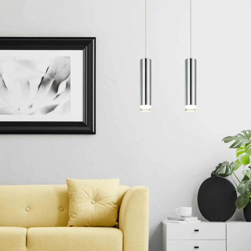 Luster na sajli ARMIN 2xGU10/10W/230V sjajni krom
